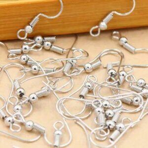 Hypoallergenic Stainless Steel Earring Hooks  100 pcs